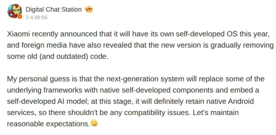 Xiaomi HyperOS 4 Leak
